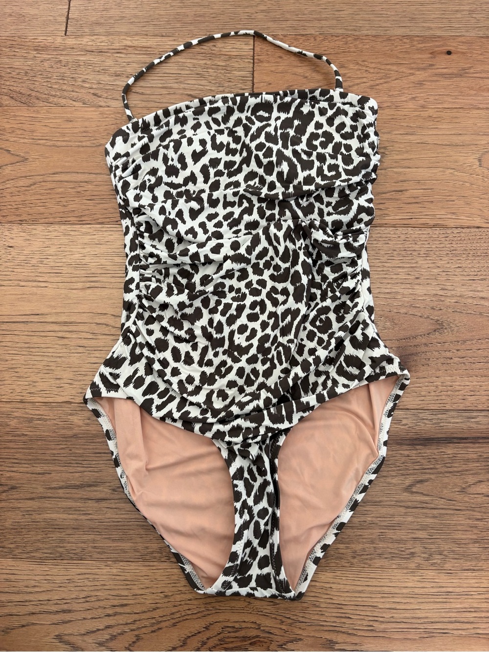 J. Crew Black and White Leopard Print One-Piece Swimsuit for Kids